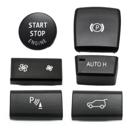 Car Dashboard Ac Ventilated Buttons Auto Ignition Parking Swithes Trunk Unlock Push Button Cover For BMW X5 E70 X6 E71 E72