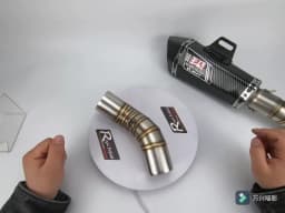 Z900 2017-2023 Slip-on Motorcycle Exhuast Middle Link Pipe Escape Muffler Adapter 51mm Connector for Kawasaki Z900 a2 2020-2022