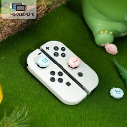 New Cute Animals Silicone Soft Thumb Stick Grip Cap Protective Cover For Switch Oled NS Lite Joy-con Controller Thumbstick Case