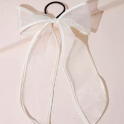 Lystrfac Long Strap Bow Scrunchies for Women Black Yarn Bow Hair Streamer Hair Ring Hair Accessories Hair Rope Simple Headwear