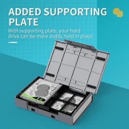 ORICO SSD M.2 Protect Case Hard Case Box with Label for 2.5/3.5 inch Hard Drive Disk SSD HDD Case Water-proof Storage Box(PHP25)