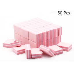50Pc Professional Mini Nail Art buffer 100/180 Sandpaper Manicure Care File Sanding Polishing Nails File Grinding Equipment Tool