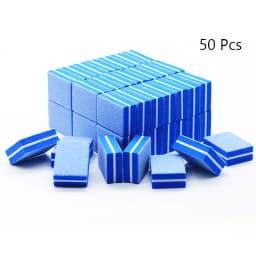 50Pc Professional Mini Nail Art buffer 100/180 Sandpaper Manicure Care File Sanding Polishing Nails File Grinding Equipment Tool