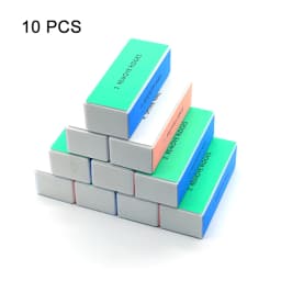 50Pc Professional Mini Nail Art buffer 100/180 Sandpaper Manicure Care File Sanding Polishing Nails File Grinding Equipment Tool