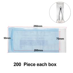 200 PCS Self Sealing Sterilization Pouch Bags for Nail Tools Grade Paper Disposable Dental Tattoo Accessories Tool Storage Bag