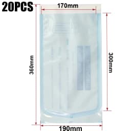 200 PCS Self Sealing Sterilization Pouch Bags for Nail Tools Grade Paper Disposable Dental Tattoo Accessories Tool Storage Bag