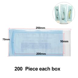 200 PCS Self Sealing Sterilization Pouch Bags for Nail Tools Grade Paper Disposable Dental Tattoo Accessories Tool Storage Bag