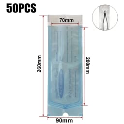 200 PCS Self Sealing Sterilization Pouch Bags for Nail Tools Grade Paper Disposable Dental Tattoo Accessories Tool Storage Bag