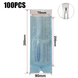 200 PCS Self Sealing Sterilization Pouch Bags for Nail Tools Grade Paper Disposable Dental Tattoo Accessories Tool Storage Bag