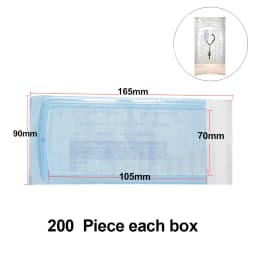 200 PCS Self Sealing Sterilization Pouch Bags for Nail Tools Grade Paper Disposable Dental Tattoo Accessories Tool Storage Bag