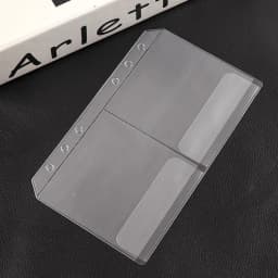 A5 A6 PVC Transparent Loose-leaf Bag Hand Book Storage Document Bag Information Notepad Business Card Book Bag