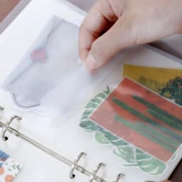 A5 A6 PVC Transparent Loose-leaf Bag Hand Book Storage Document Bag Information Notepad Business Card Book Bag