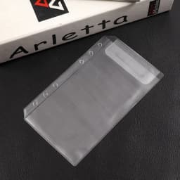 A5 A6 PVC Transparent Loose-leaf Bag Hand Book Storage Document Bag Information Notepad Business Card Book Bag