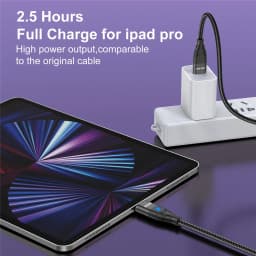 USLION Magnetic Cable USB C To USB Type C Cable 60W Quick Charge 3.0 PD Fast Charging For iphone Macbook iPad Data Charger Cable
