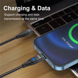 USLION Magnetic Cable USB C To USB Type C Cable 60W Quick Charge 3.0 PD Fast Charging For iphone Macbook iPad Data Charger Cable