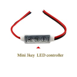 12V-24V Mini 3 Keys Single Color LED Controller Brightness Dimmer for LED 3528 5050 Strip Light