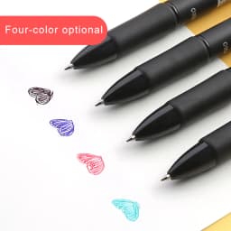 Deli 4 In1 Ballpoint Pen 0.7mm MultiColor Ink Refill Multifunction Pens for Marker Writing Scrapbook Stationery Back to School