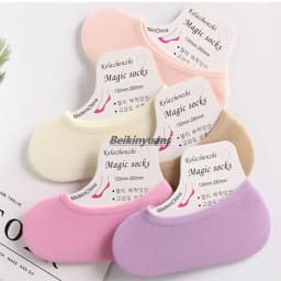 Magic Socks Shallow Mouth Invisible Kids Boat Socks Silicone Anti-skid Baby Girl Socks Spring Summer Super Elastic Thin Velvet