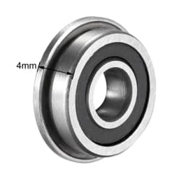 10Pcs F623 F686 F688 F689 F695 F696 F698 -2RS Bearing 5x13x4mm Flanged Miniature Deep Groove Ball Bearings for VORON 3D Printer