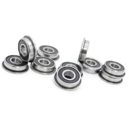 10Pcs F623 F686 F688 F689 F695 F696 F698 -2RS Bearing 5x13x4mm Flanged Miniature Deep Groove Ball Bearings for VORON 3D Printer