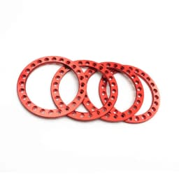 YEAHRUN 4PCS Aluminum Alloy 1.9" Wheel Outer Beadlock Ring for 1/10 RC Crawler Axial SCX10 90046 TRX4 1.9 Wheel Rims