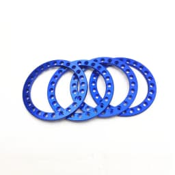 YEAHRUN 4PCS Aluminum Alloy 1.9" Wheel Outer Beadlock Ring for 1/10 RC Crawler Axial SCX10 90046 TRX4 1.9 Wheel Rims