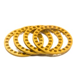 YEAHRUN 4PCS Aluminum Alloy 1.9" Wheel Outer Beadlock Ring for 1/10 RC Crawler Axial SCX10 90046 TRX4 1.9 Wheel Rims