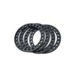YEAHRUN 4PCS Aluminum Alloy 1.9" Wheel Outer Beadlock Ring for 1/10 RC Crawler Axial SCX10 90046 TRX4 1.9 Wheel Rims
