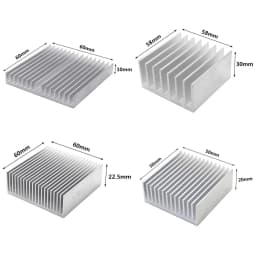 Extruded Aluminum Heatsink Radiator Heat Sink Cooler for Electronic LED Chip Cooling Heat Dissipation