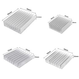 Extruded Aluminum Heatsink Radiator Heat Sink Cooler for Electronic LED Chip Cooling Heat Dissipation