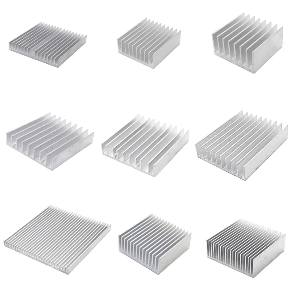 Extruded Aluminum Heatsink Radiator Heat Sink Cooler for Electronic LED Chip Cooling Heat Dissipation