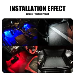 LED Footwell Under Courtesy Light Luggage Trunk Glove Box Lamp White/Red/Blue Trunk Boot Light For Audi A1 A2 A3 A4 A5 A6 A7 A8