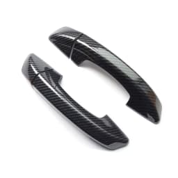 For Volkswagen VW Scirocco 3 Mk3 2008-2015 Black Carbon Fiber Chrome Car Side Door Handle Cover Trim Styling Auto Accessories