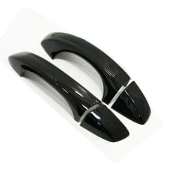 For Volkswagen VW Scirocco 3 Mk3 2008-2015 Black Carbon Fiber Chrome Car Side Door Handle Cover Trim Styling Auto Accessories
