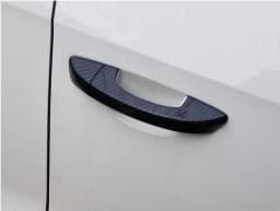 For Volkswagen VW Scirocco 3 Mk3 2008-2015 Black Carbon Fiber Chrome Car Side Door Handle Cover Trim Styling Auto Accessories