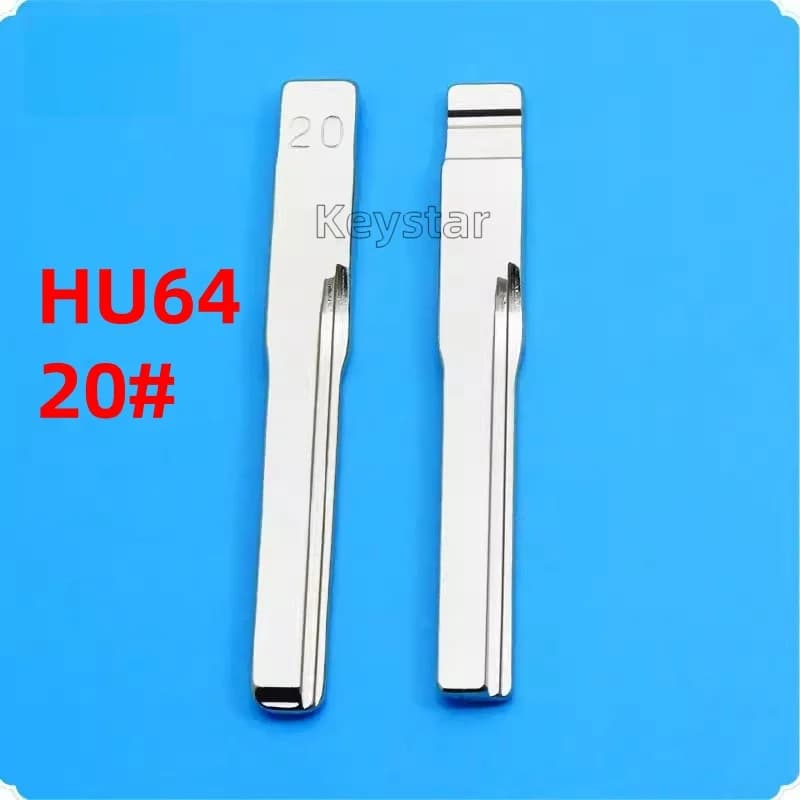 10pcs Car Key Blade HU64 Universal KD Key Blank 20# for Benz CLA W204 W203 W211W207 W164 W211 for KD KEYDIY VVDI Xhorse Remote