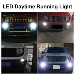 2Pcs Canbus For 2015-up Jeep Renegade LED Daytime Running Light DRL Bulbs 12v 1157 led P21/5W BAY15d 6000K Xenon White