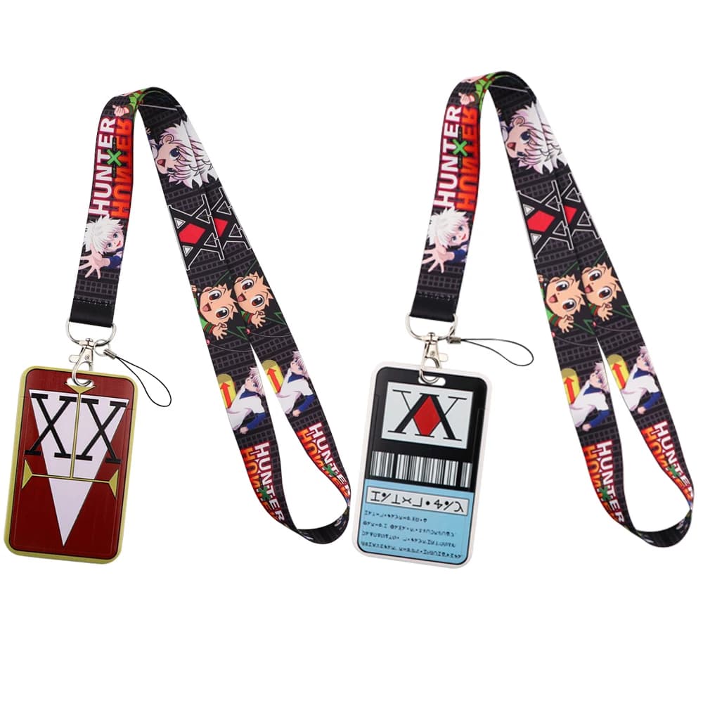 ER1745 Anime Boy HUNTER×HUNTER Lanyard Card Holder Student Hanging Neck Mobile Phone Lanyard Badge Subway Access Card Holder