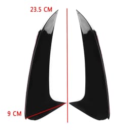 Glossy Black Rear Bumper Splitter Spoiler Rear Canard Air Vent Trim for Benz CLS Class W218 CLS250 CLS400 CLS500 14-17