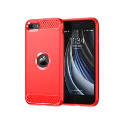For iPhone SE 2022 Case Bumper Silicone Carbon Fiber Cover iPhone SE3 SE 2022 7 8 11 12 13 Pro XS Max Case For iPhone SE 3 Case