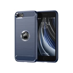 For iPhone SE 2022 Case Bumper Silicone Carbon Fiber Cover iPhone SE3 SE 2022 7 8 11 12 13 Pro XS Max Case For iPhone SE 3 Case