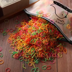 1000/2000Pcs Girls Colourful Small Rubber Band Ponytail Holder Gum Scrunchie Elastic Hair Bands Kids Cute Hair Accessories