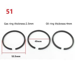 42/47/48/51/65mm Air Compressor Piston Piston Rings Parts Air Pump Accessories For Air Compressor Pneumatic Parts Replacement