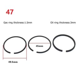 42/47/48/51/65mm Air Compressor Piston Piston Rings Parts Air Pump Accessories For Air Compressor Pneumatic Parts Replacement