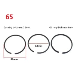 42/47/48/51/65mm Air Compressor Piston Piston Rings Parts Air Pump Accessories For Air Compressor Pneumatic Parts Replacement