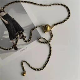 Trendy Designer Fashion  Waist Chain Belt Corset Body Metal Lanyards For  Women's Dress Jeans 2022