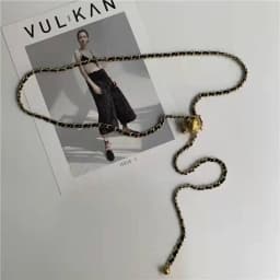 Trendy Designer Fashion  Waist Chain Belt Corset Body Metal Lanyards For  Women's Dress Jeans 2022