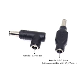 5.5x2.5mm to 6.0x3.7mm with Pin DC Power Supply Adapter Connector Laptop Charging Plug Converter for Asus TUF Gaming Notebook
