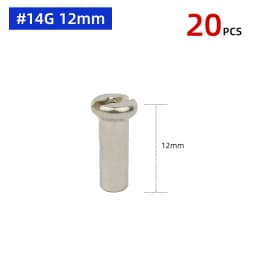 20/50PCS Brass Spoke Nipples 14G 13G MTB Road Bicycle E-bike Scooter Rim Caps CU Nuts Copper Parts Coated Silver or Black