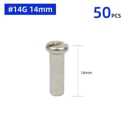 20/50PCS Brass Spoke Nipples 14G 13G MTB Road Bicycle E-bike Scooter Rim Caps CU Nuts Copper Parts Coated Silver or Black